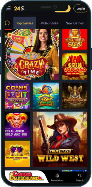 24Slots Casino Mobile app