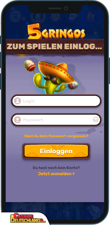 5 Gringos Casino Anmeldung
