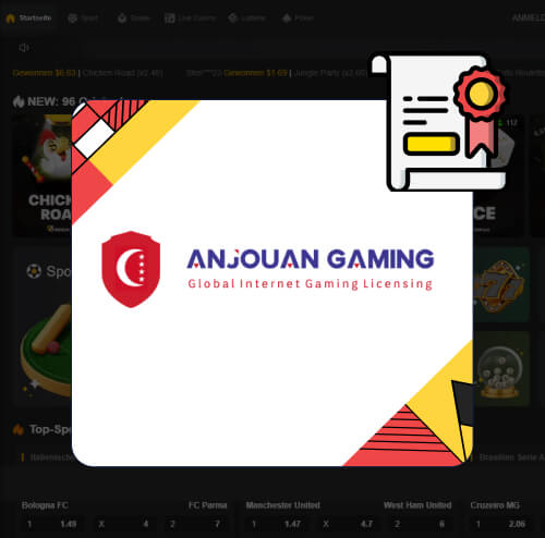 96.com Casino Lizenz