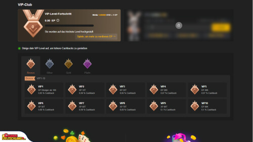 96.com Casino vip program