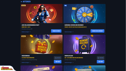 Aerobet Casino bonus