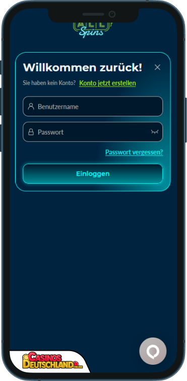 AllSpins Casino Anmeldung