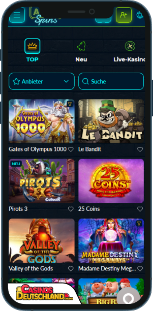 AllSpins Casino Mobile app