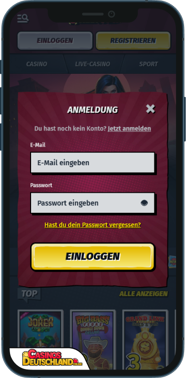 AllySpin Casino Anmeldung