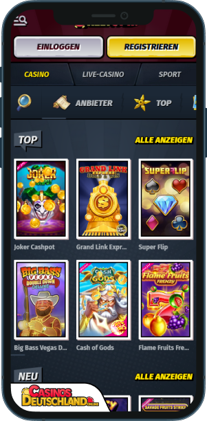 AllySpin Casino Mobile app