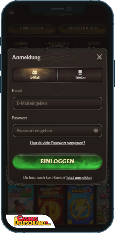 AlterSpin Casino Anmeldung