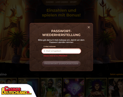 AmunRa Casino Problem beim Einloggen