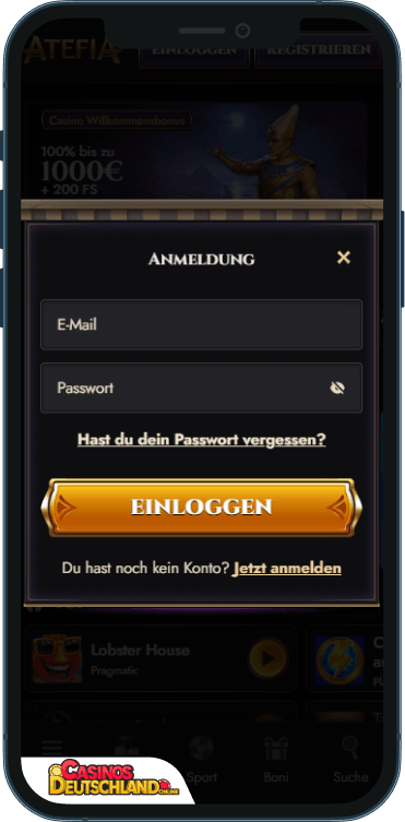 Atefia Casino Anmeldung