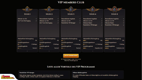 Atefia Casino Vip program
