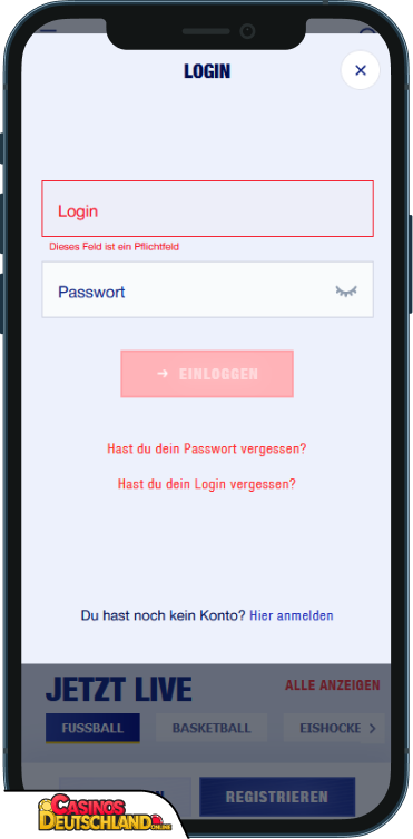 Bankonbet Casino Anmeldung