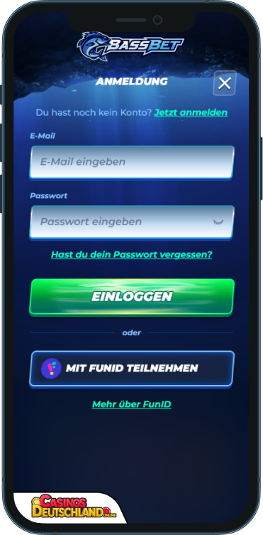 BassBet Casino Anmeldung