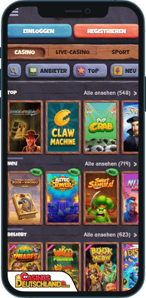 Bearo Casino Mobile app