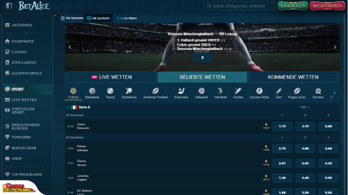 BetAlice Casino Sport