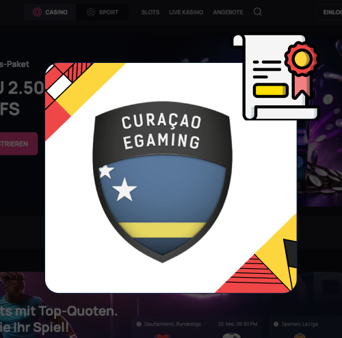 BetAndPlay Casino Lizenz