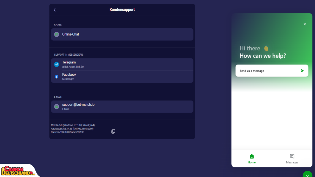 BetMatch Casino Unterstützung