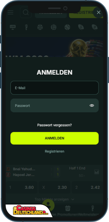 BetNjet Casino Anmeldung