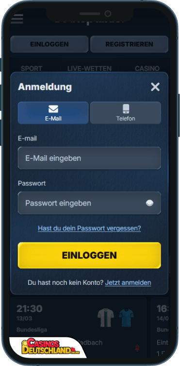 BetRepublic Casino Anmeldung