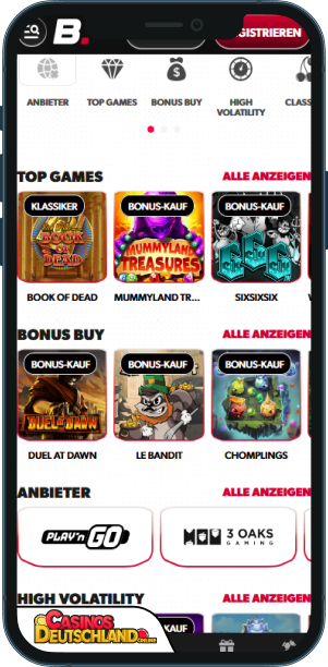 Betista Casino Mobile app
