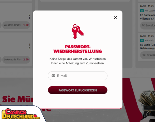 Betista Casino Problem beim Einloggen