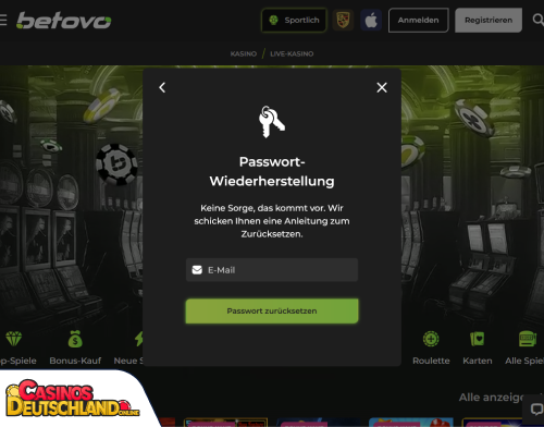 Betovo Casino Problem beim Einloggen
