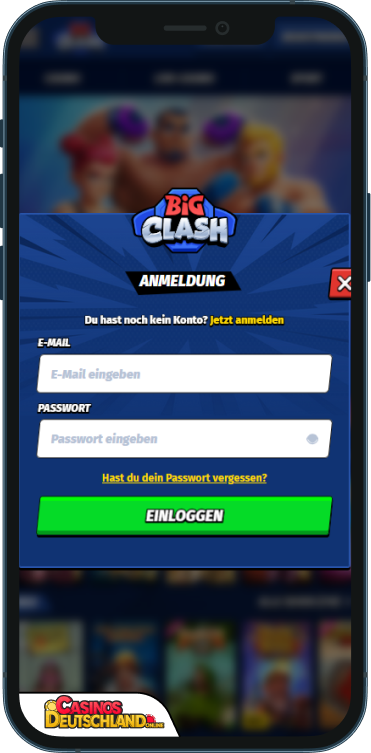 BigClash Casino Anmeldung