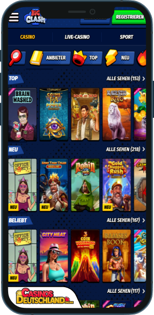 BigClash Casino Mobile app