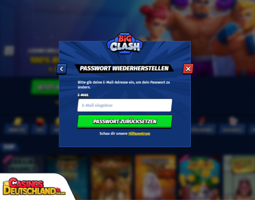 BigClash Casino Problem beim Einloggen