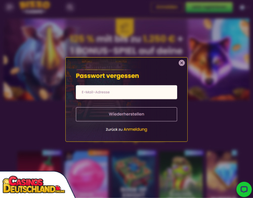 Bizzo Casino Problem beim Einloggen