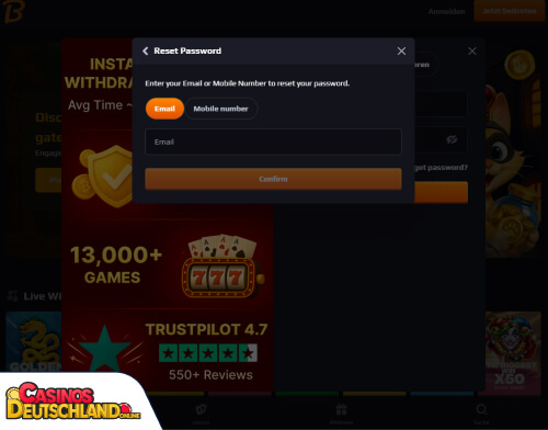 Blaze Spins Casino Problem beim Einloggen