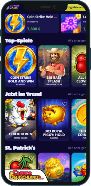 BonusKong Casino Mobile app