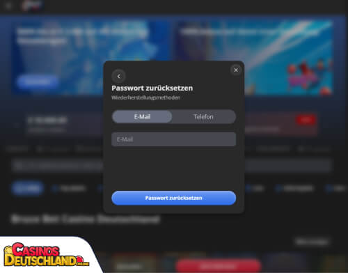 Bruce Bet Casino Problem beim Einloggen