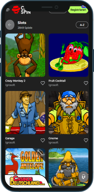 Capospin Casino Mobile app