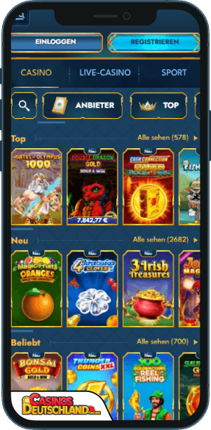 Casea Casino Mobile app