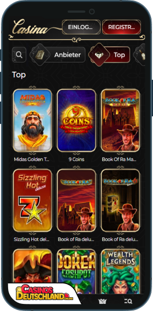 Casina Casino Mobile app