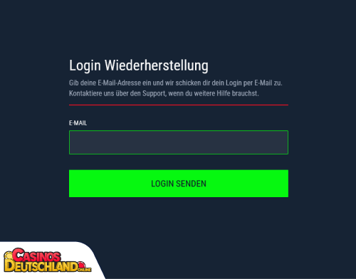Casinado Casino Problem beim Einloggen