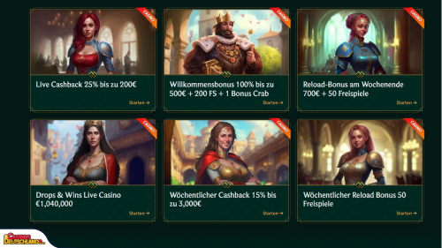 Casinia Casino bonus