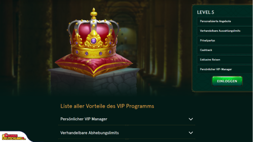 Casinia Casino vip program