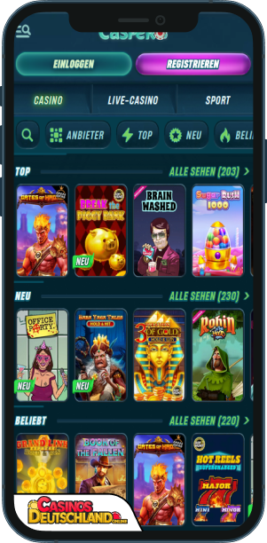 Caspero Casino Mobile app