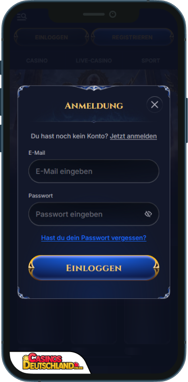 Cazeus Casino Anmeldung