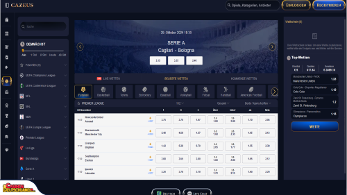 Cazeus Casino sport
