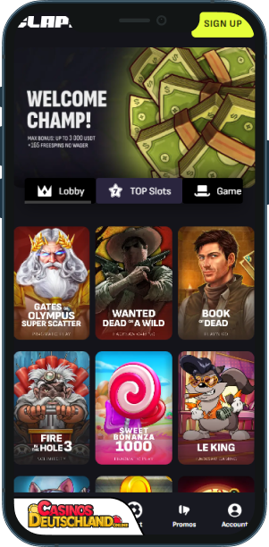 Claps Casino Mobile app
