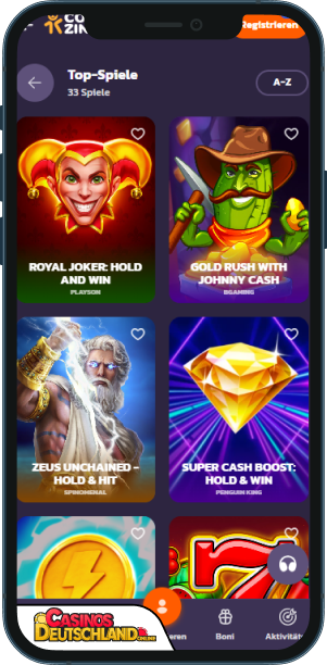 Coolzino Casino Mobile app