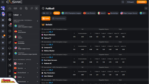 CosmicSlot Casino Sport
