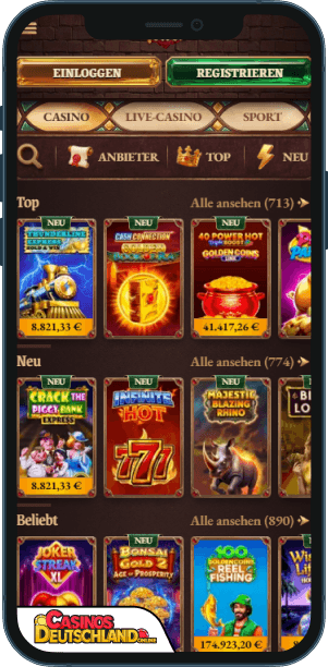 CrazyTower Casino Mobile app