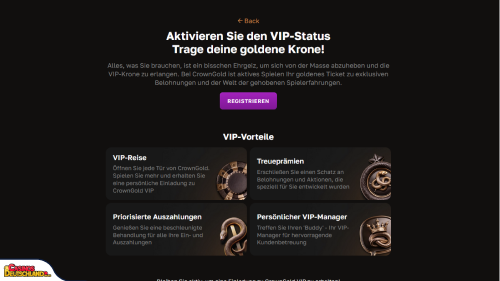 CrownGold Casino vip program