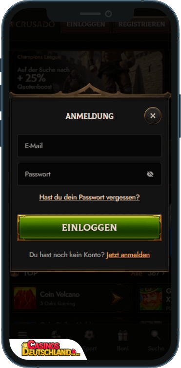 Crusado Casino Anmeldung