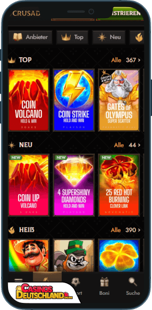 Crusado Casino Mobile app