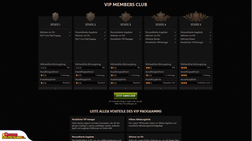 Crusado Casino vip program