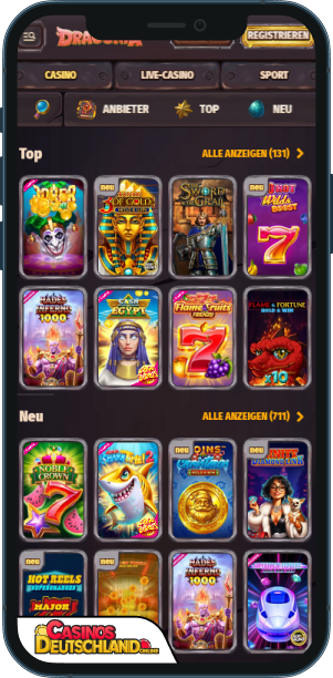 Dragonia Casino Mobile app