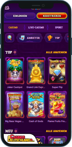 DuoSpin Casino Mobile app